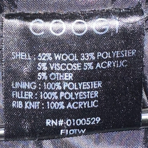 Coogi Vintage Black/ Dark Gray Wool Blend Bomber Jacket - Picture 12 of 16